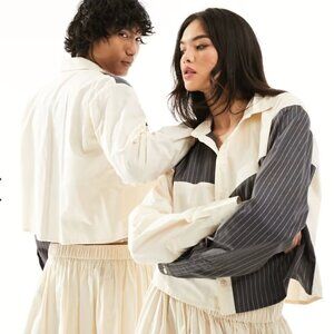 Reclaimed Vintage limited edition genderless patchwork shirt